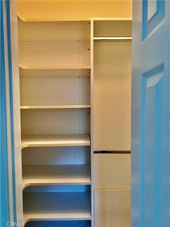 a close view of closet