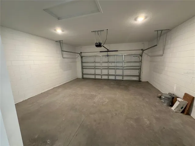 a view of a room with storage