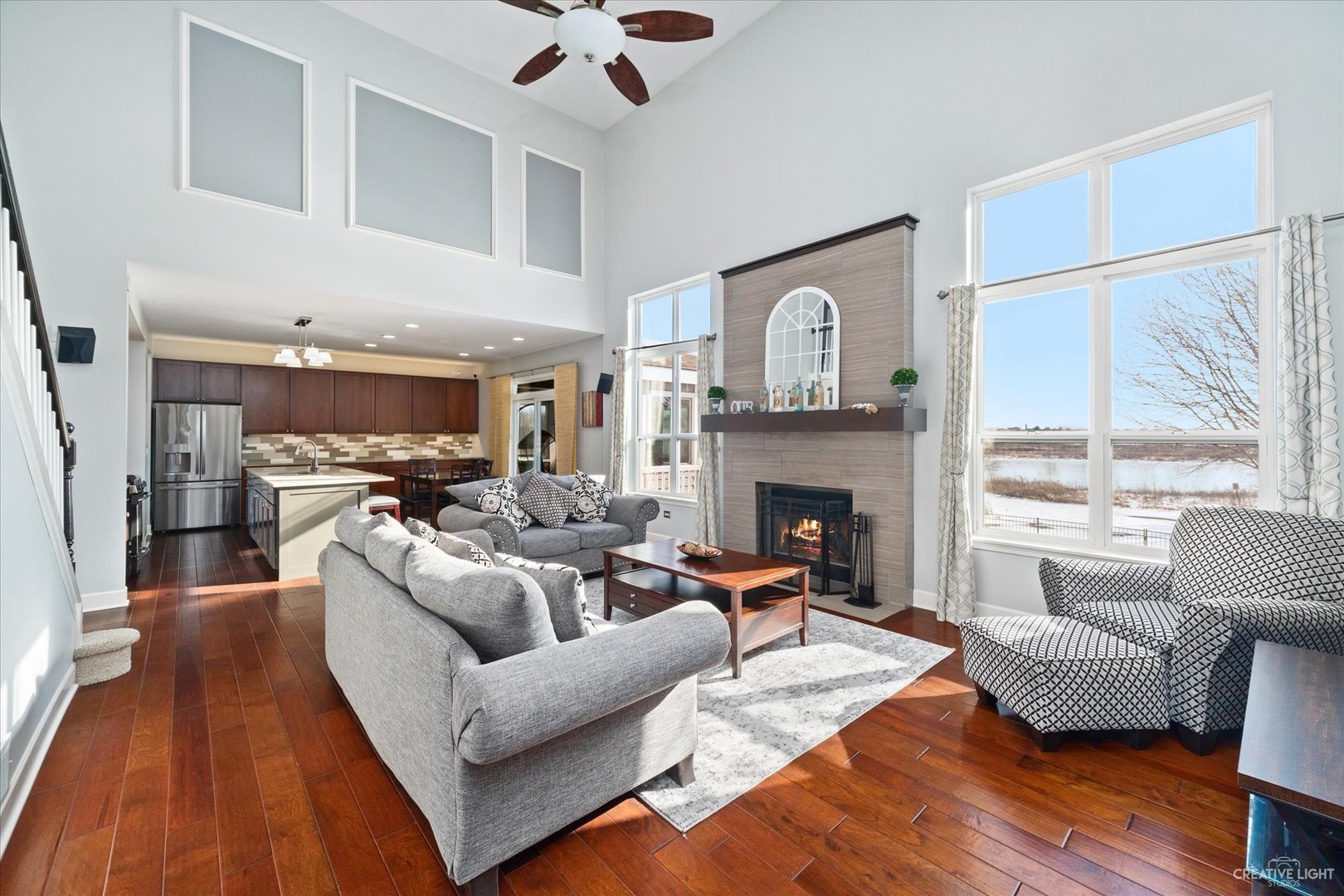 2933 Kelly Drive Elgin, IL 60124 - Photo 12 of 52 a living room with furniture and a fireplace