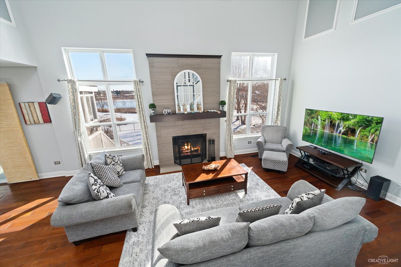 2933 Kelly Drive Elgin, IL 60124 - Photo 13 of 52 a living room with furniture and a fireplace