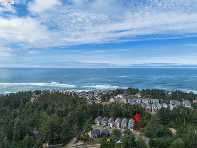 a view of city and ocean