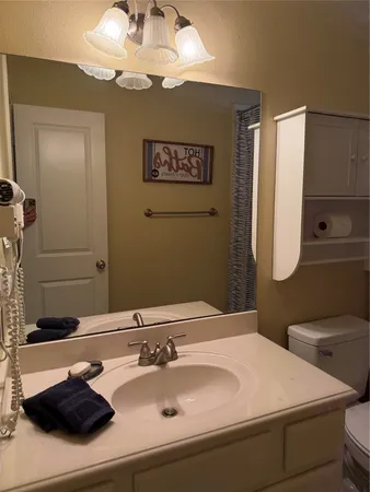 a bathroom with a toilet and a shower curtain