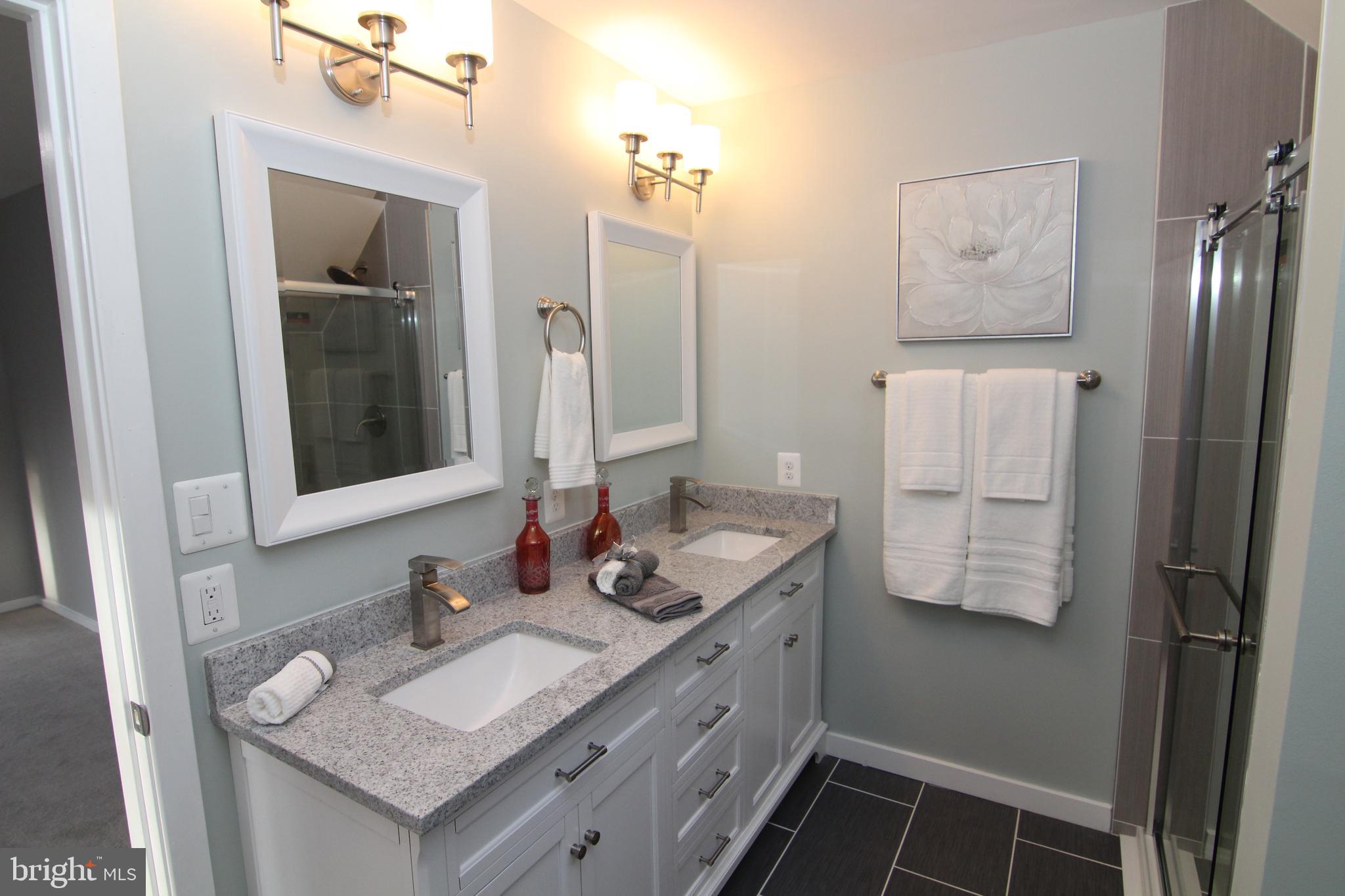 11600 Brandon Hill Way Reston, VA 20194 - Photo 20 of 60 Master Bath, with Granite & Frameless Shower door