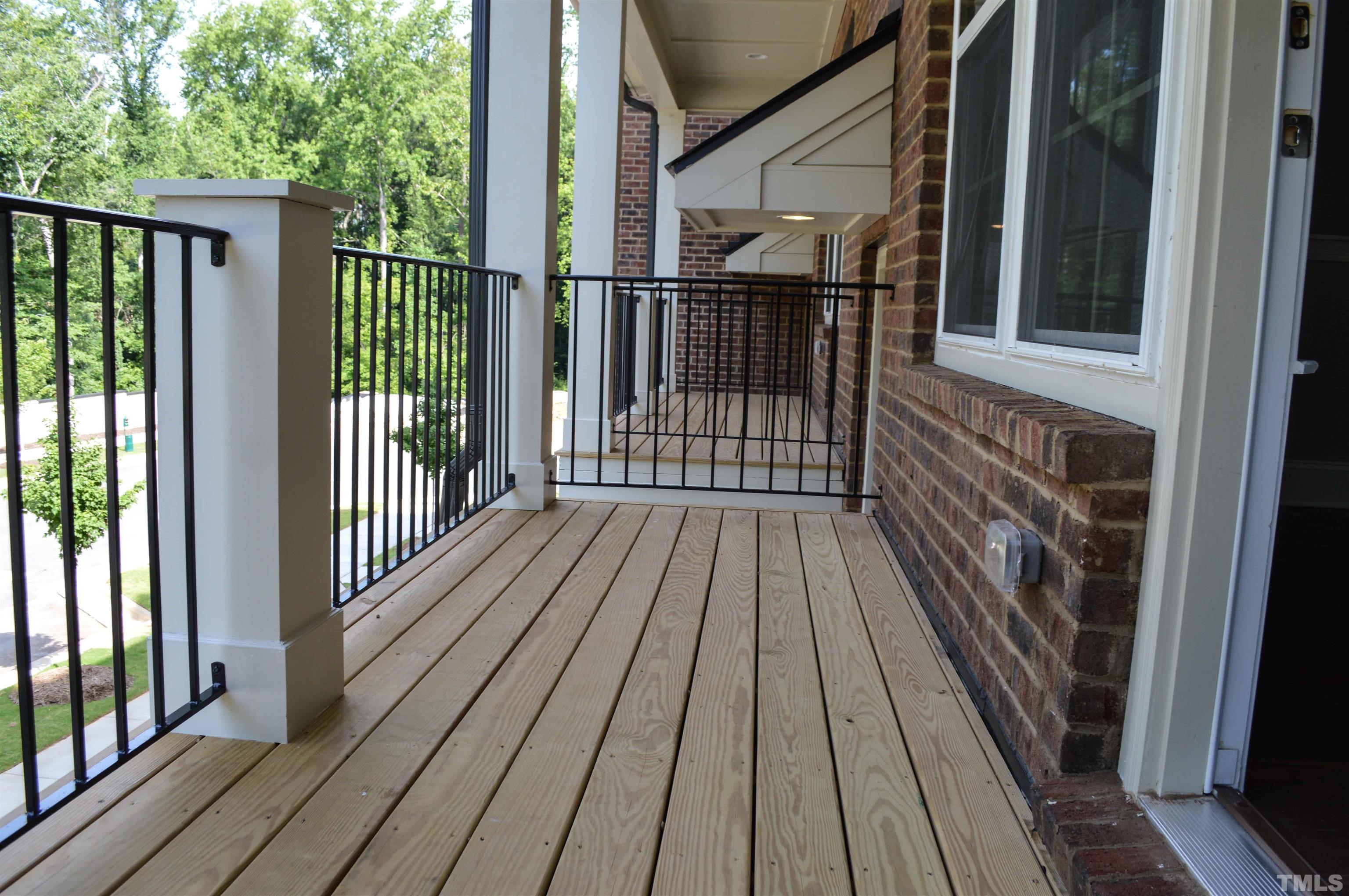 849 Wake Towne Drive Raleigh, NC 27609 - Photo 17 of 17 a view of wooden balcony