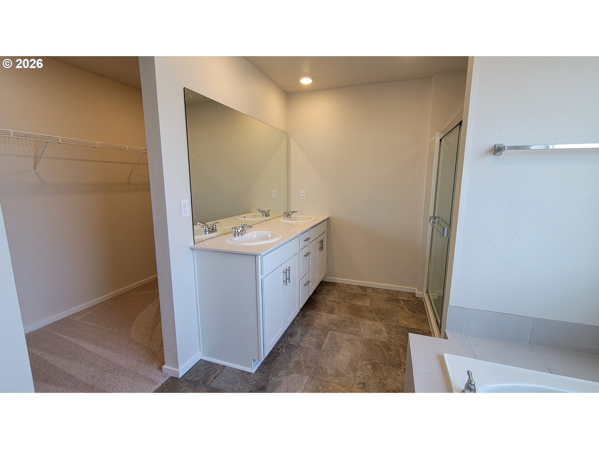 2960 V Street Springfield, OR 97477 - Photo 13 of 27 a bathroom with a sink and a mirror