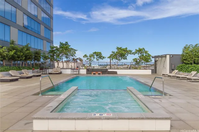 a outdoor view with a sitting space