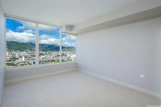 a view of a room with a lot of shelves