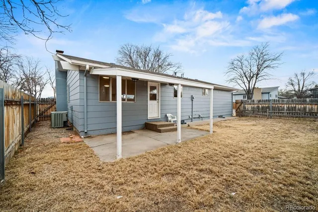 a backyard of a house