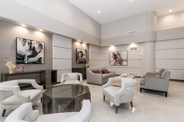 a view of a city with tall buildings