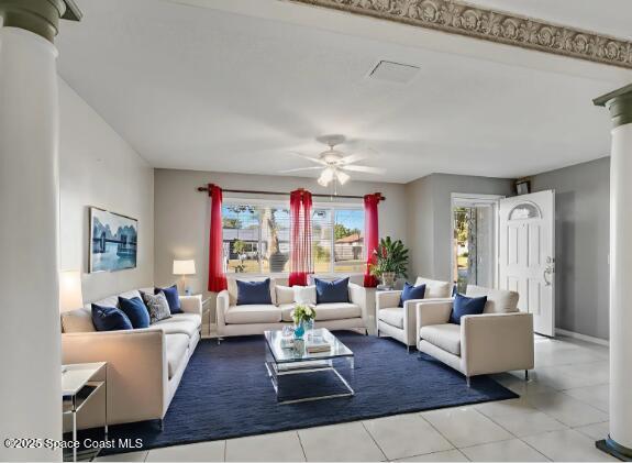 987 Sycamore Drive Rockledge, FL 32955 - Photo 5 of 48 a living room with furniture and a large window