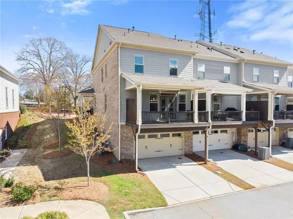 an aerial view of a city