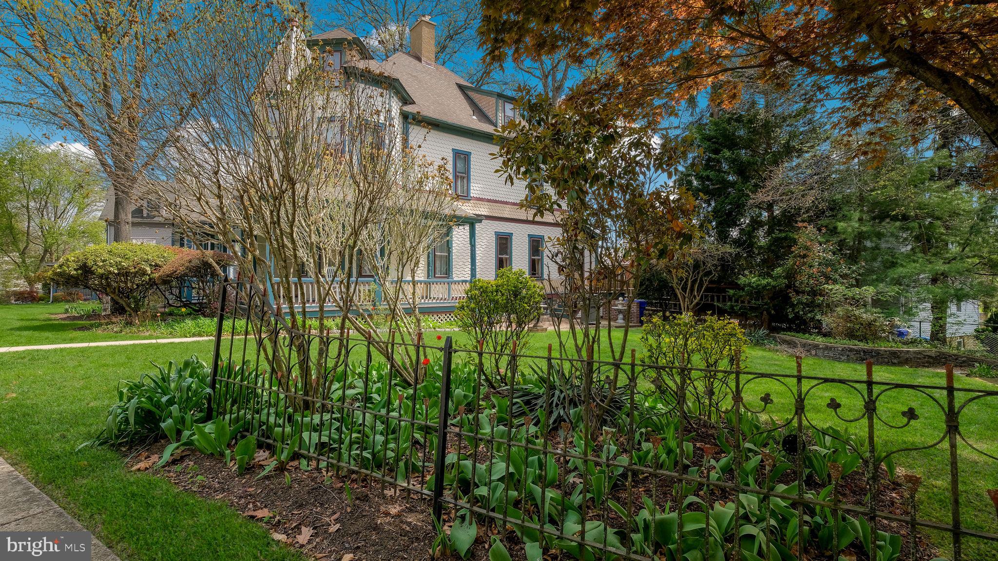 130 Woodland Road Wyncote, PA 19095 - Photo 21 of 37 a view of a garden in front of the house