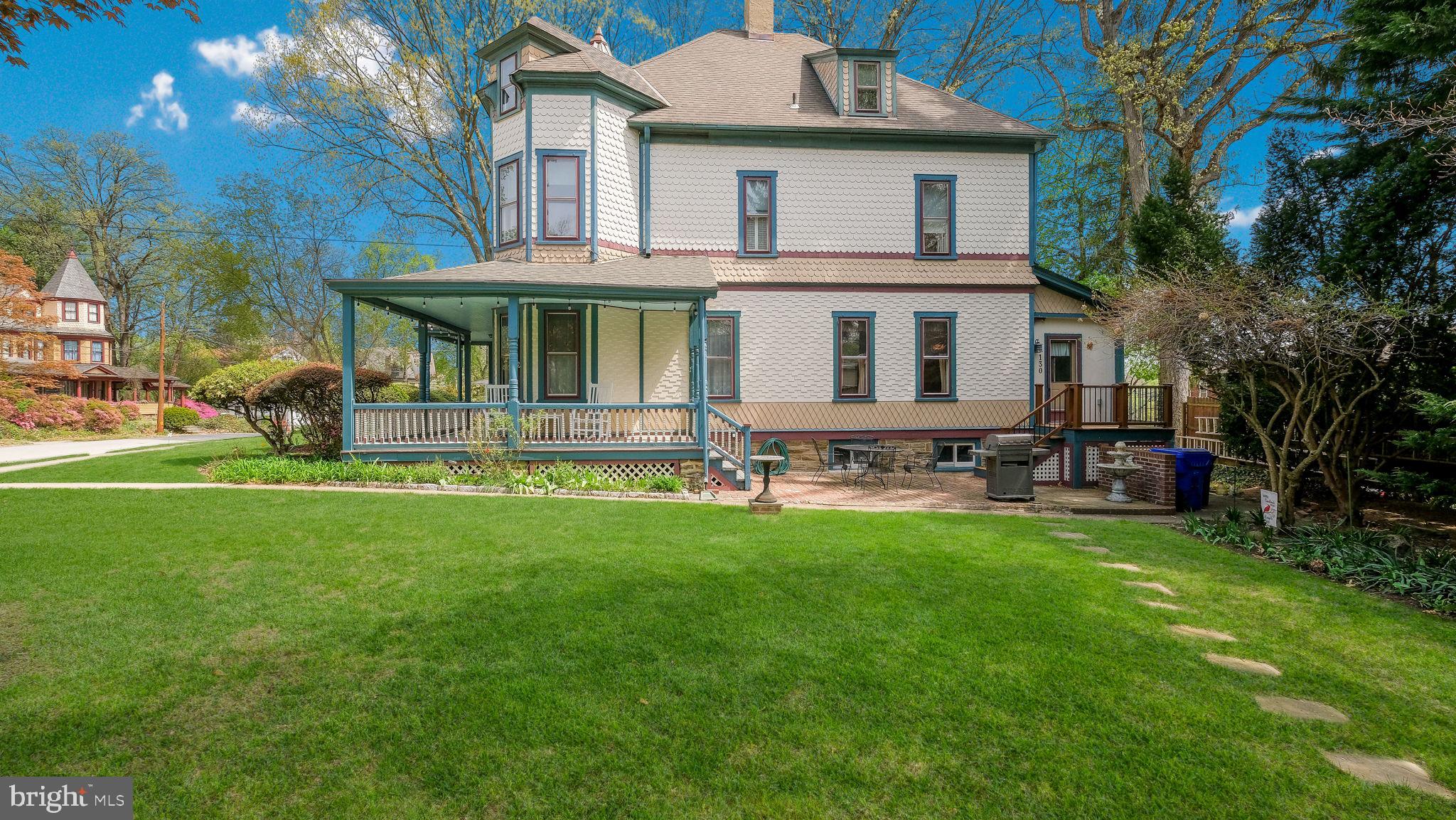 130 Woodland Road Wyncote, PA 19095 - Photo 22 of 37 a front view of house with yard