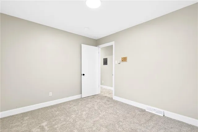 a view of an empty room