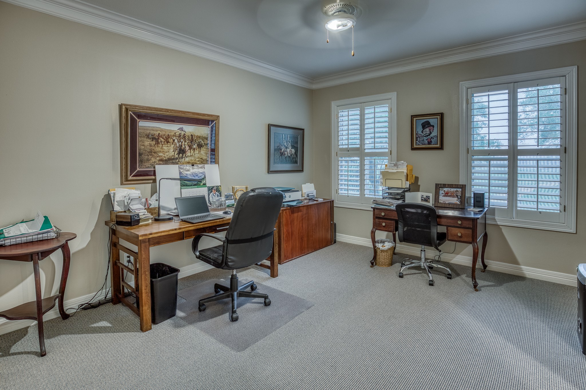 2204 Carter Road Bellville, TX 77418 - Photo 21 of 30 a view of a workspace with furniture and a window