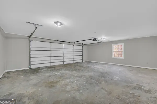 a view of a room with racks