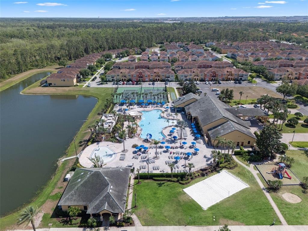 8965 Cuban Palm Road Kissimmee, FL 34747 - Photo 50 of 77 an aerial view of a house with a garden