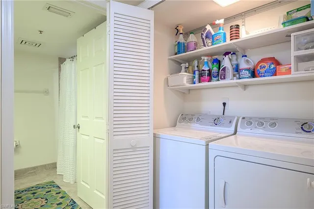 a view of a livingroom with furniture and a table