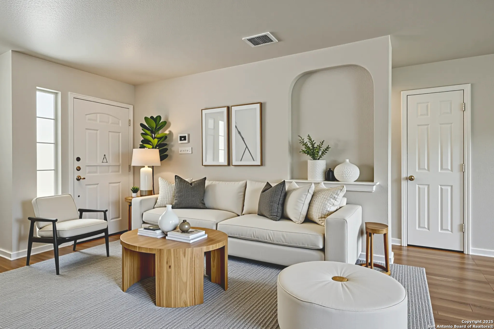 4731 Bending Grove San Antonio, TX 78259 - Photo 6 of 43 a living room with furniture and a wooden floor