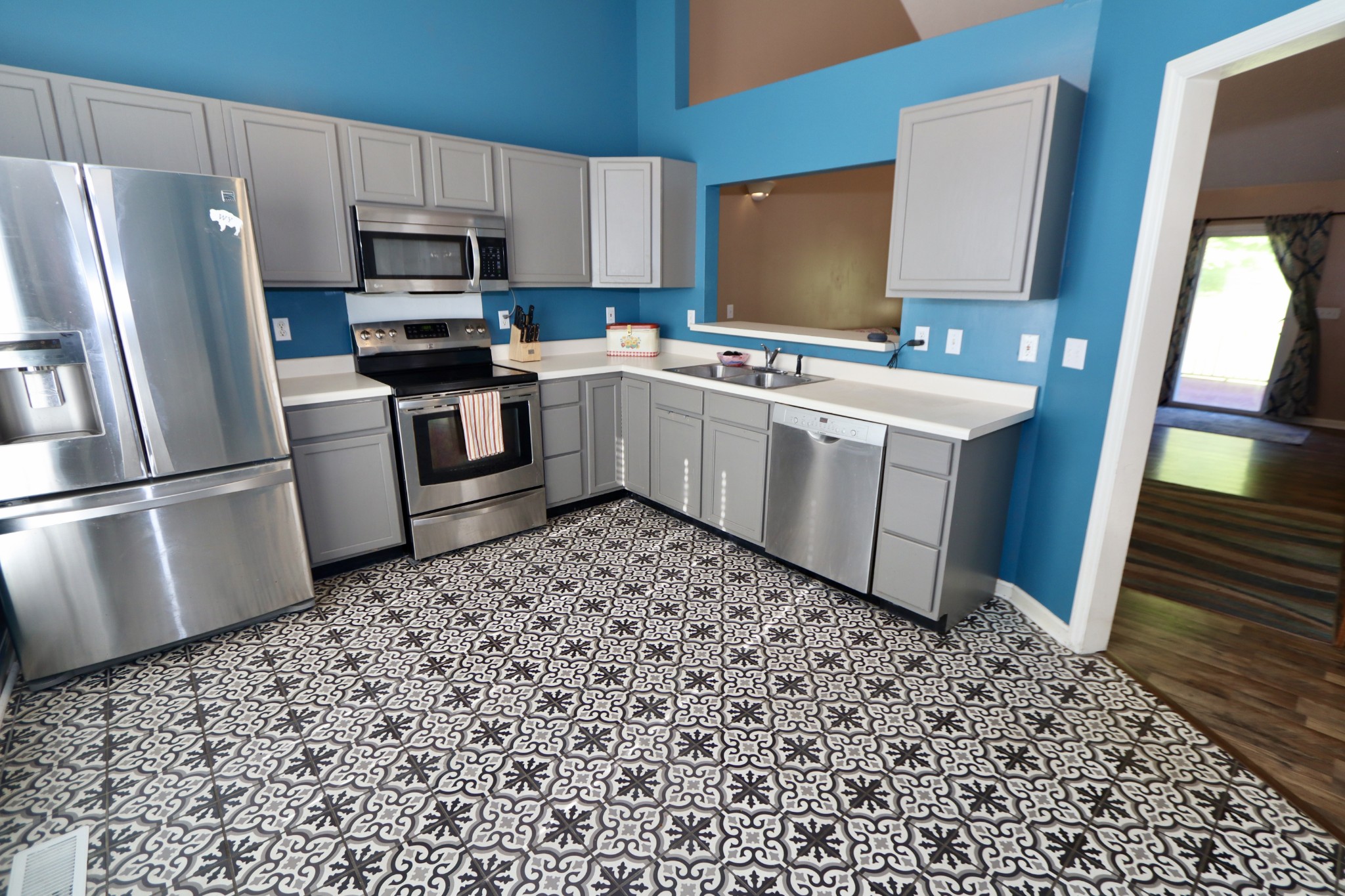 7523 Chester Road Fairview, TN 37062 - Photo 10 of 53 a kitchen with a refrigerator sink and microwave