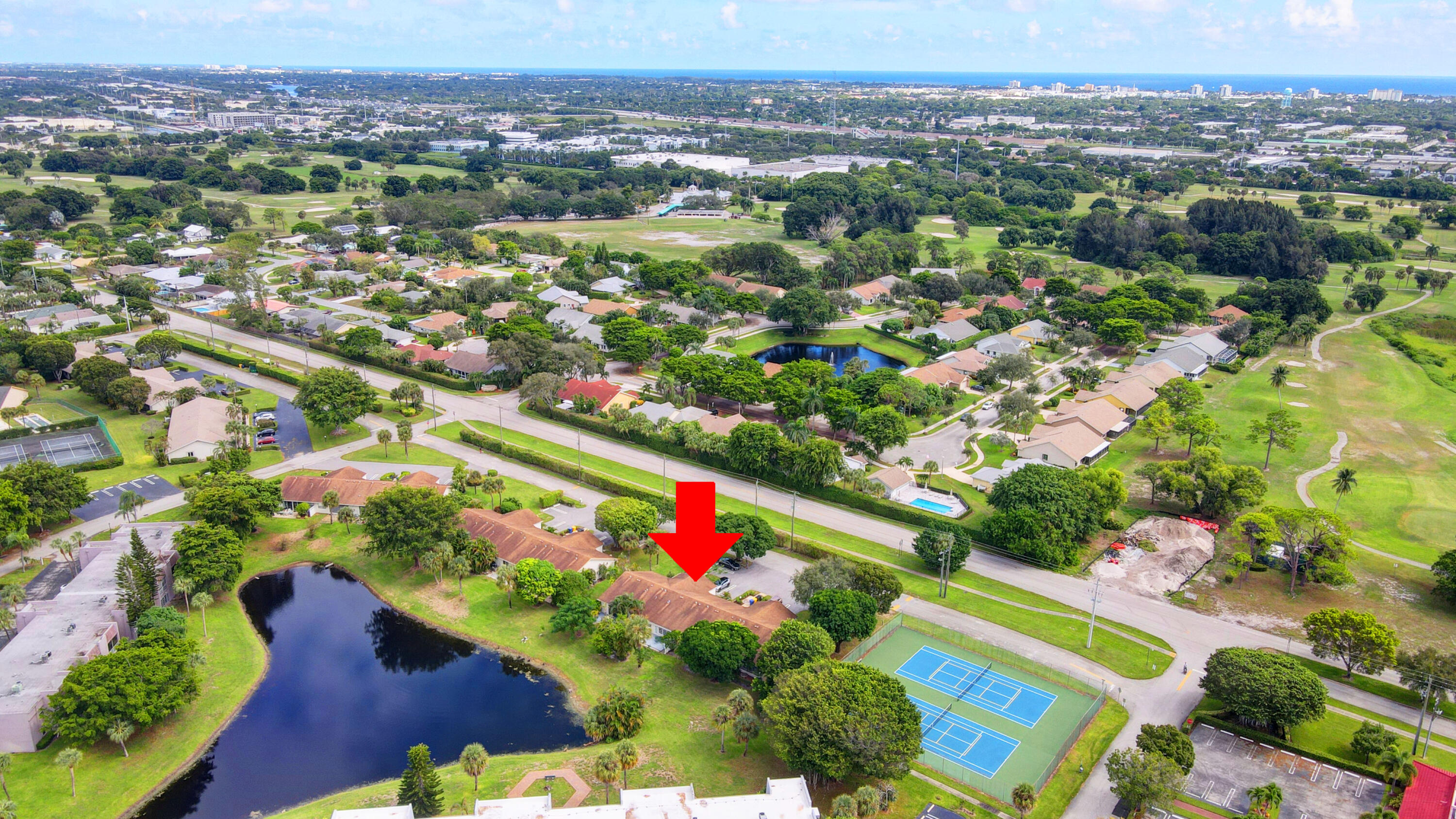 852 Lago Road Delray Beach, FL 33445 - Photo 36 of 65 Aerial View
