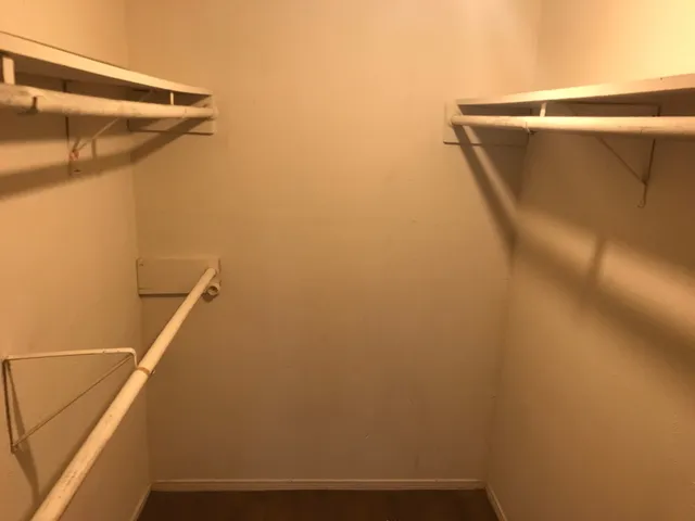 a view of walk in closet