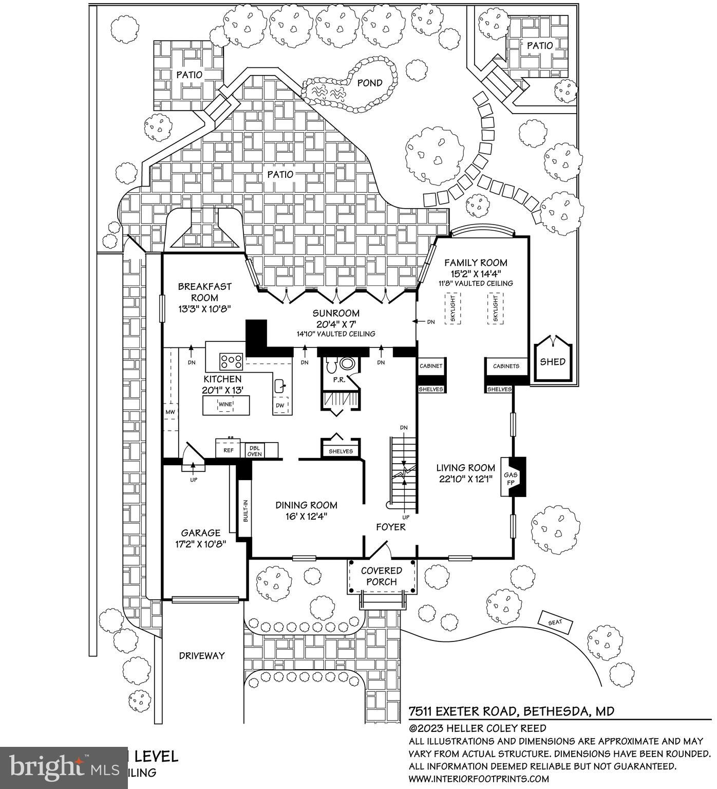 7511 Exeter Road Bethesda, MD 20814 - Photo 42 of 43 Floor plan - main lvl