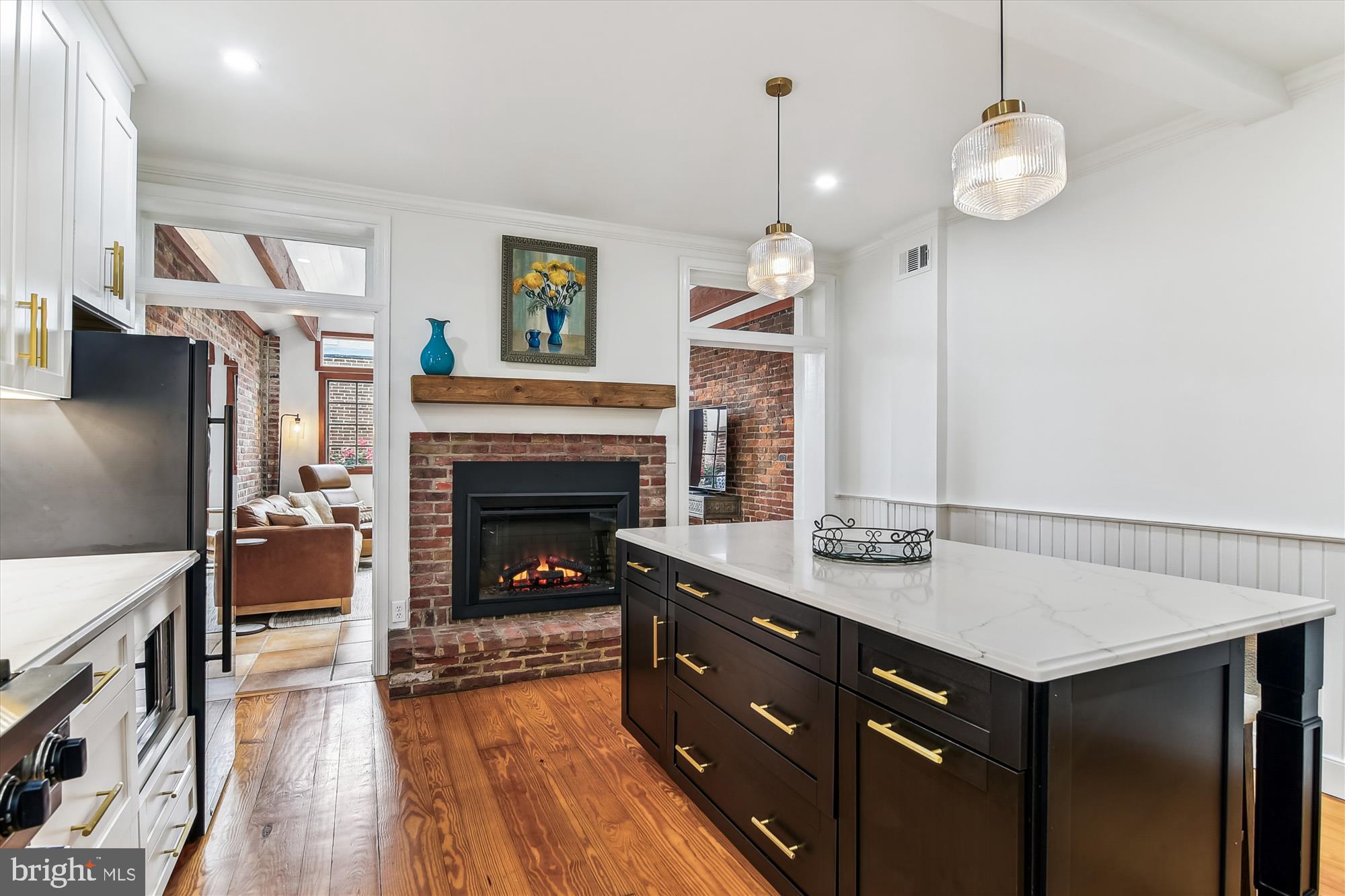 1157 Riverside Avenue Baltimore, MD 21230 - Photo 15 of 42 A striking center island grounds the kitchen