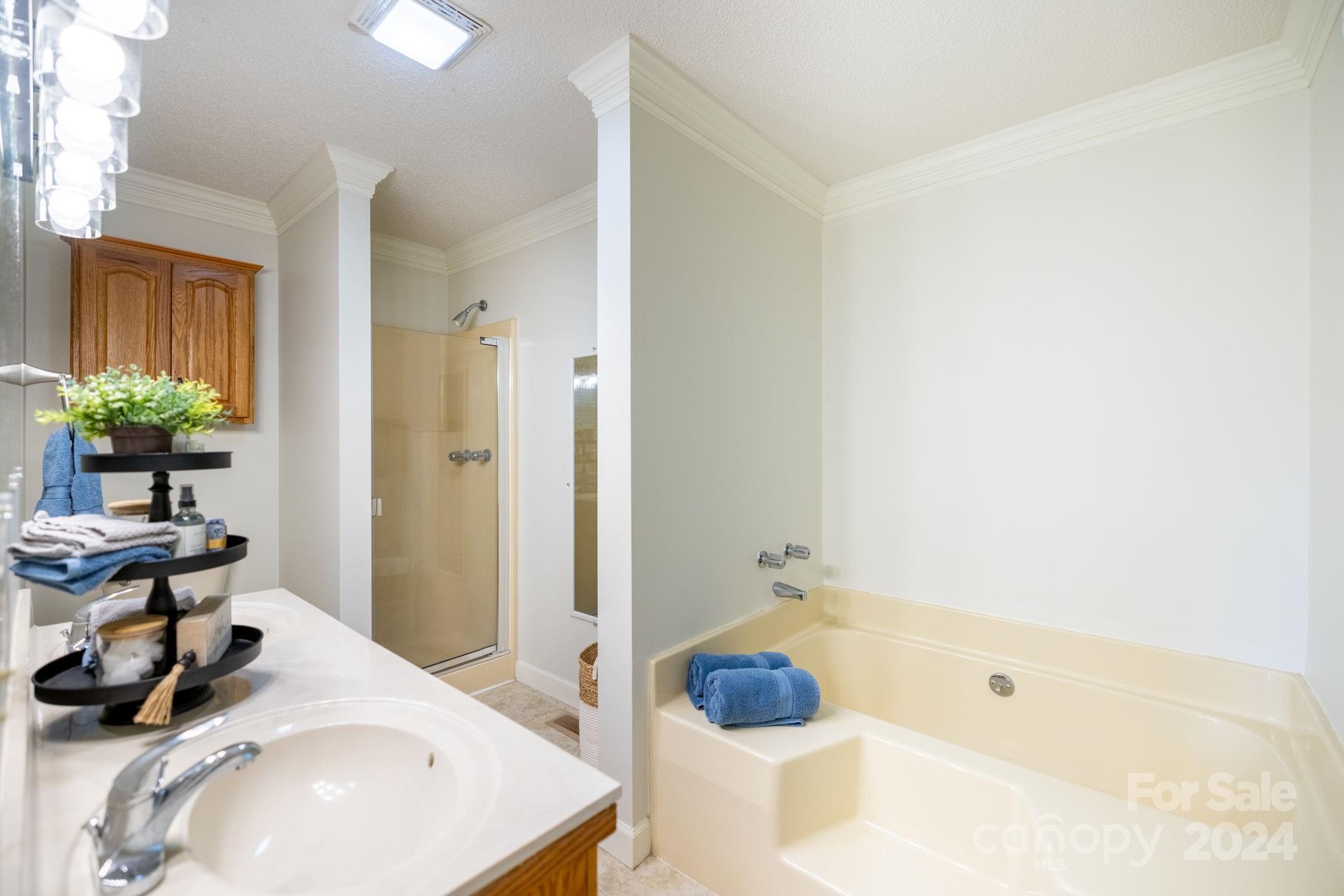 779 Silas Creek Road, Unit 17 & 18 Lansing, NC 28643 - Photo 15 of 35 a bathroom with a tub sink and mirror