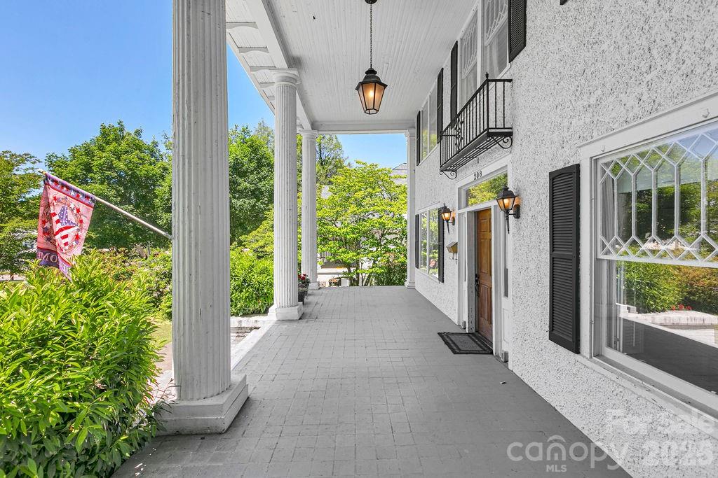 208 West Probart Street Brevard, NC 28712 - Photo 7 of 48 a view of a garden from a corridor