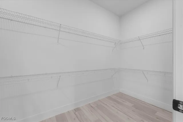 a view of a room with empty racks