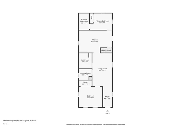 $225,000 | 1413 South New Jersey Street, Indianapolis, IN 46225
