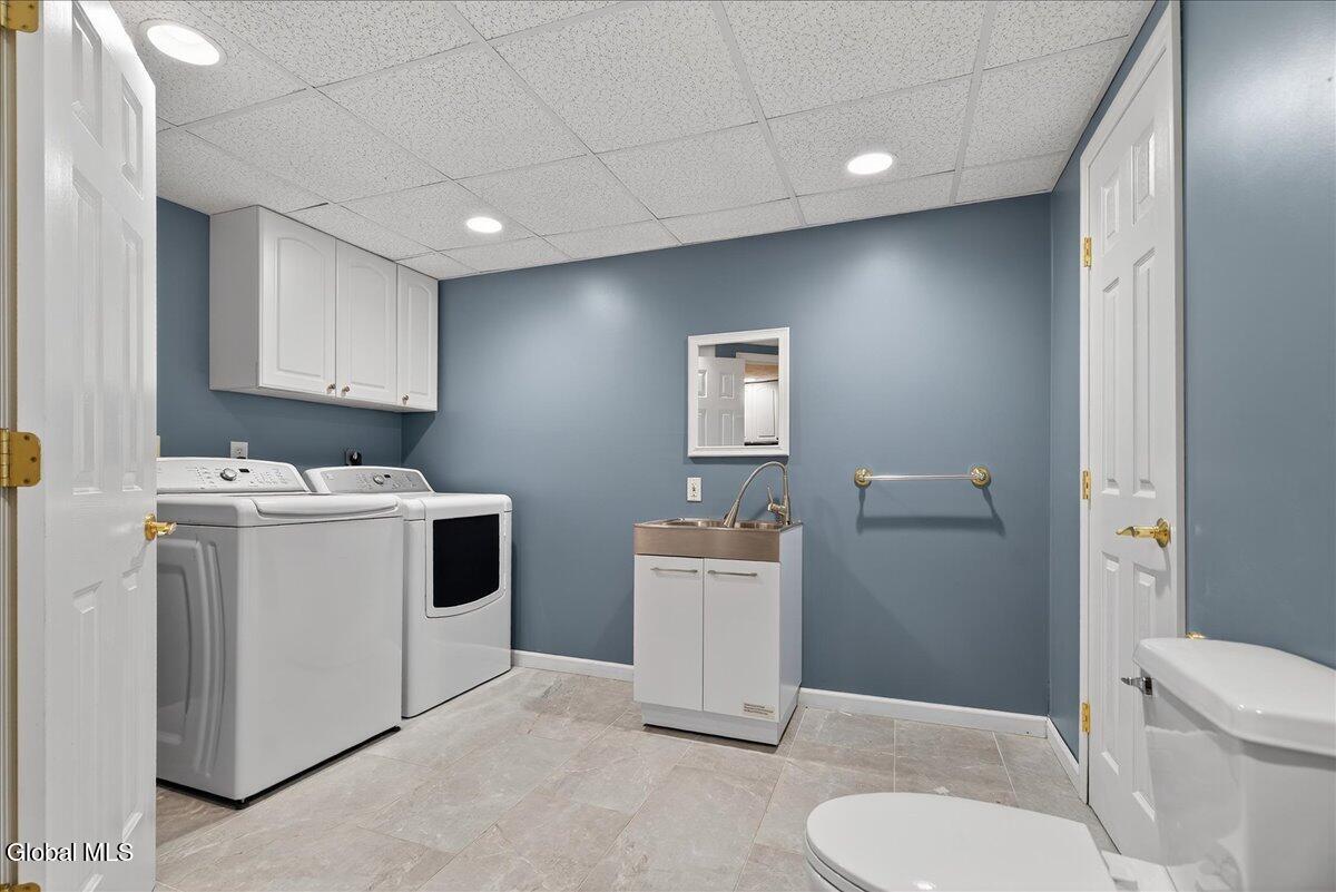 4 Raphael Court Clifton Park, NY 12065 - Photo 52 of 71 Basement Laundry/Half Bathroom!