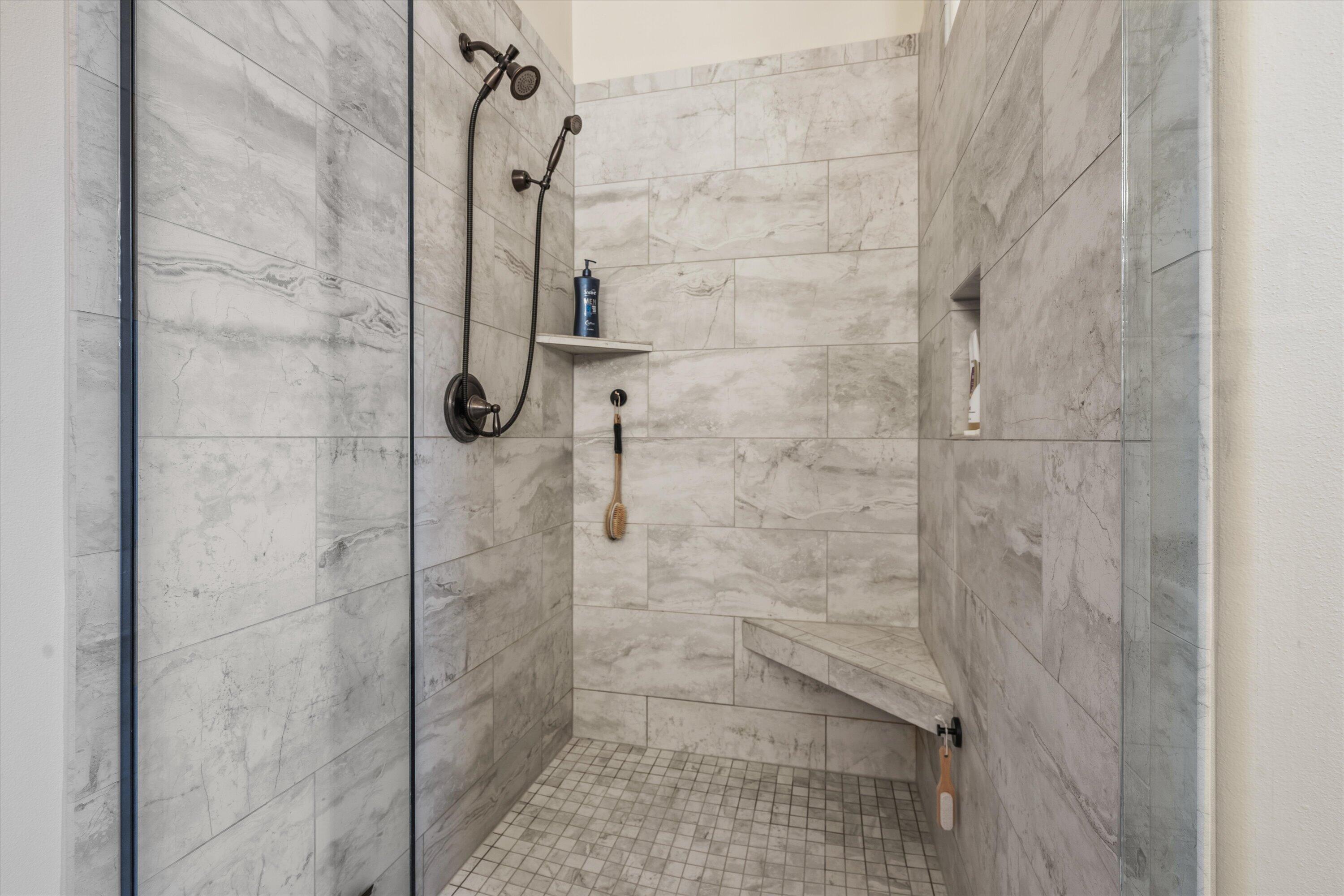 N53-w34257 Rd Q Okauchee, WI 53069 - Photo 18 of 35 18 Tile Shower in Owner_s Suite