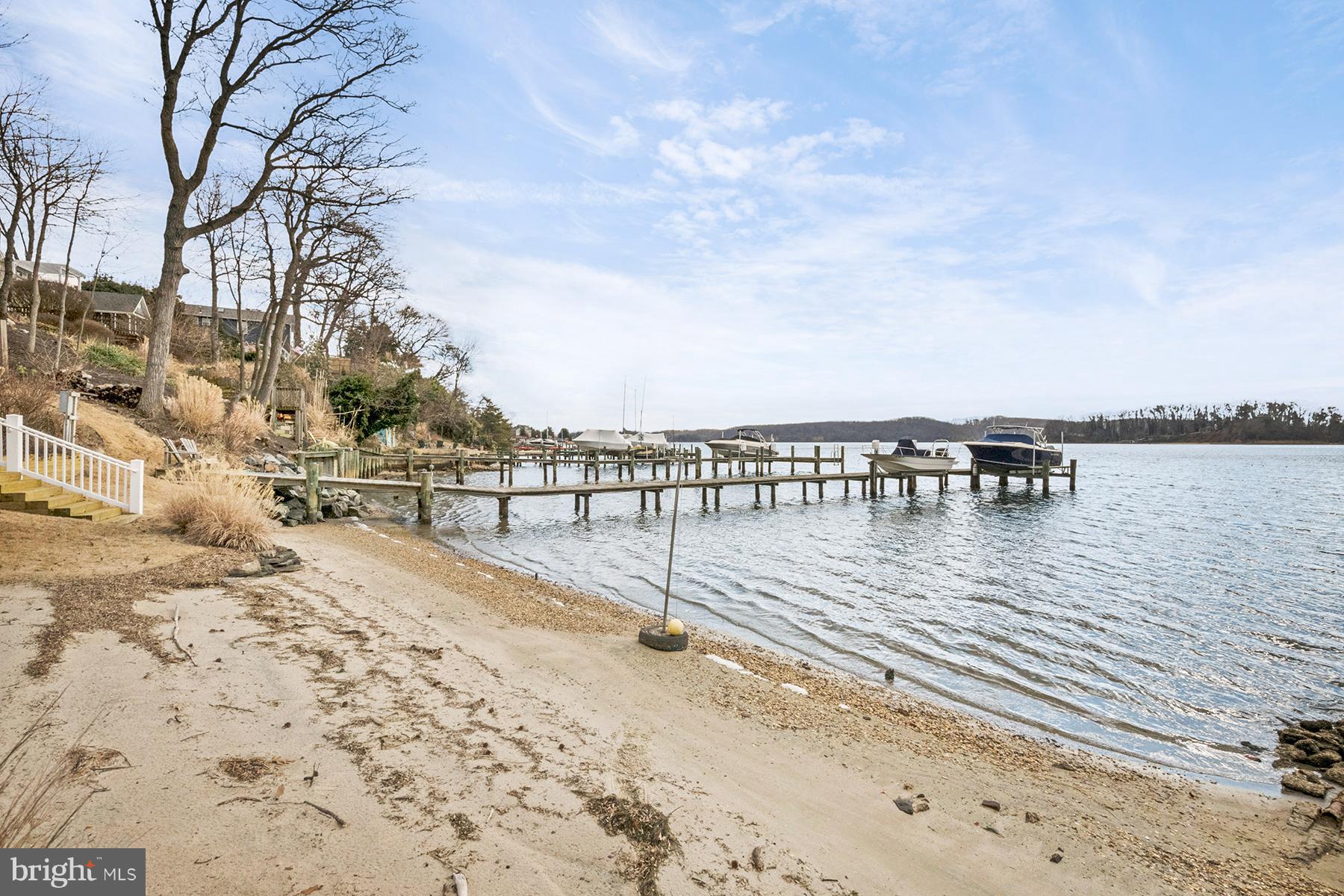 265 Long Point Road Crownsville, MD 21032 - Photo 33 of 37 Sandy beach on Little Round Bay