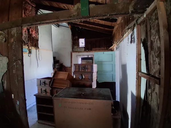 a view of storage and utility room