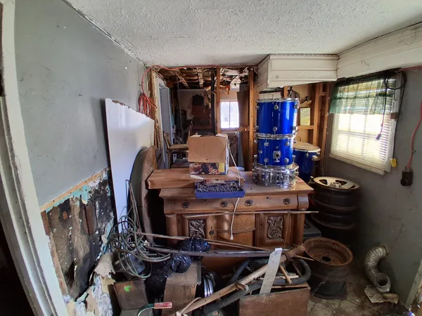 a view of storage and utility room