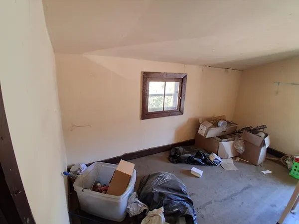 a view of hallway with stairs