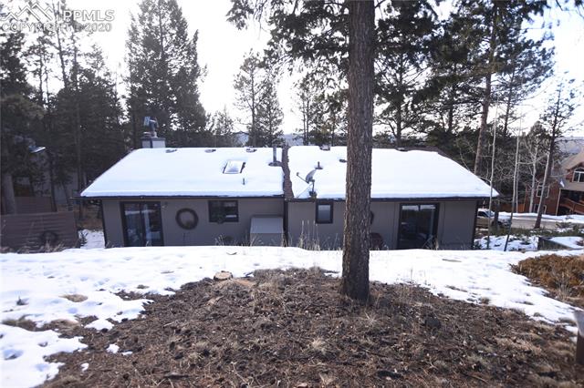 1161 Pine Ridge Road Woodland Park, CO 80863 - Photo 40 of 40 View of House from Backyard.