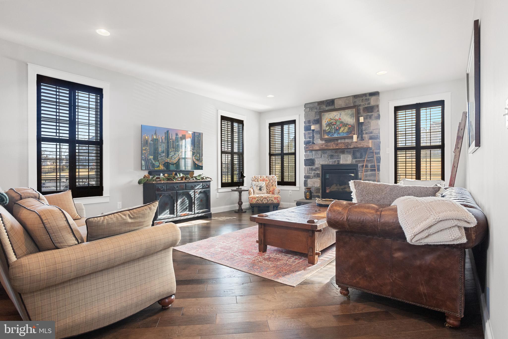 33 Docwill Drive Barto, PA 19504 - Photo 17 of 54 a living room with fireplace furniture and a large window