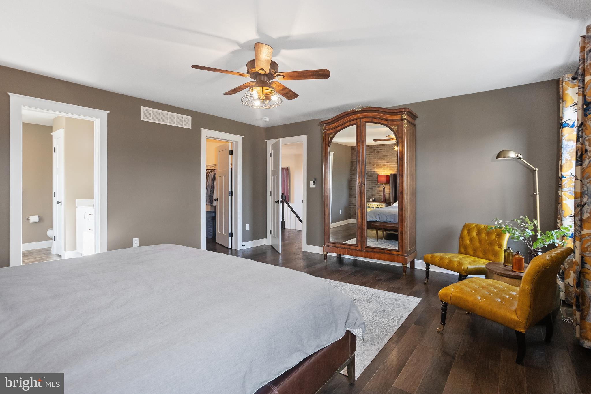 33 Docwill Drive Barto, PA 19504 - Photo 36 of 54 a bedroom with a bed and a chandelier