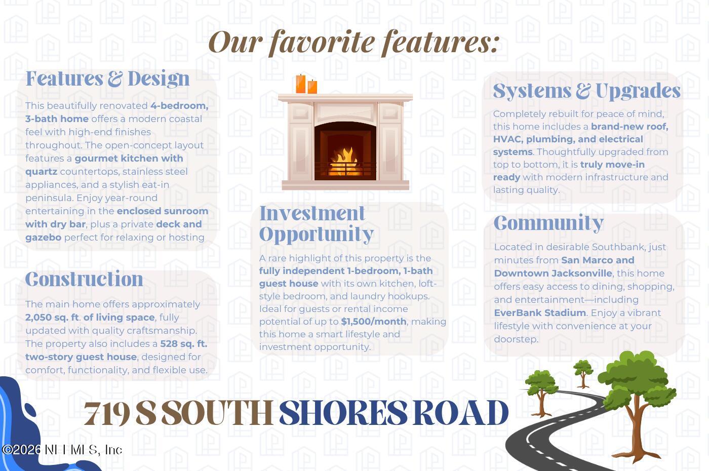 719 South Shores Road Jacksonville, FL 32207 - Photo 2 of 74 719 S SOUTH SHORES Road Facts and Featur