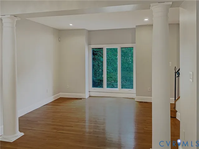 a view of an empty room with window