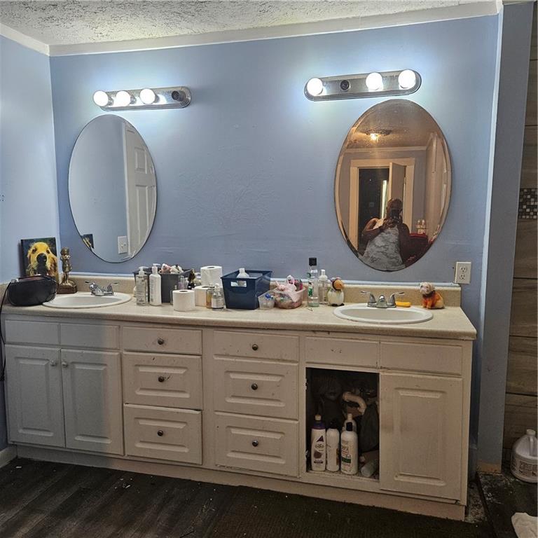 4880 Ben Hill Road Atlanta, GA 30349 - Photo 37 of 48 a bathroom with a sink and a mirror