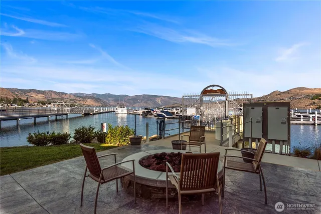 a view of a city with lake