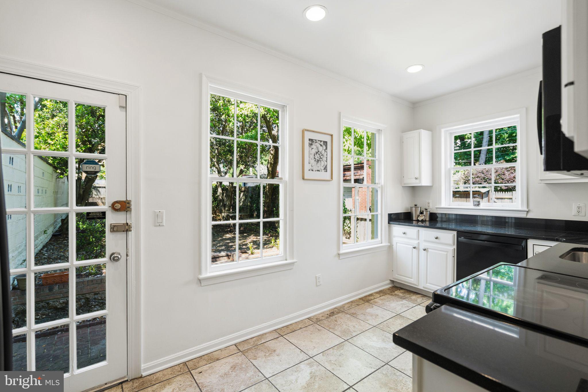 3315 Dent Place Northwest Washington, DC 20007 - Photo 12 of 41 Kitchen w patio door