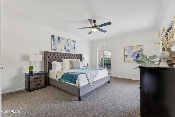 a bathroom with a sink a potted plant and a shower