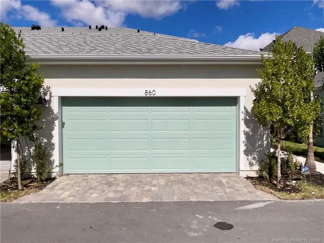 a front view of a house