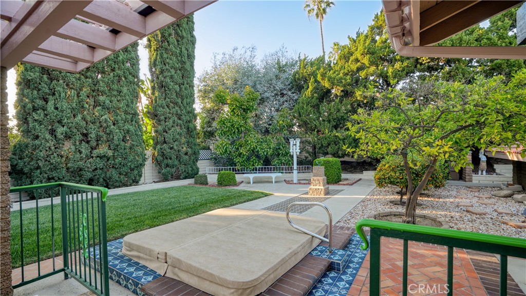 2117 Capuchin Way Claremont, CA 91711 - Photo 32 of 36 a view of a backyard with sitting area