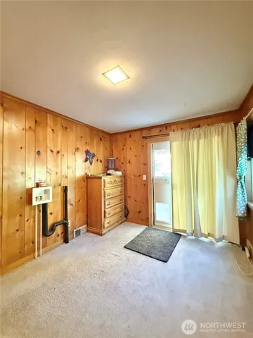 a view of a chair in wooden deck
